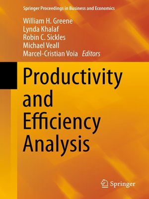 cover image of Productivity and Efficiency Analysis